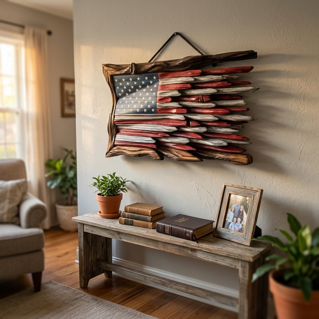 The Freedom Carved Flag